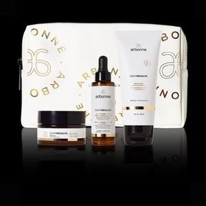 Arbonne Derm Results 3 step skincare with bag